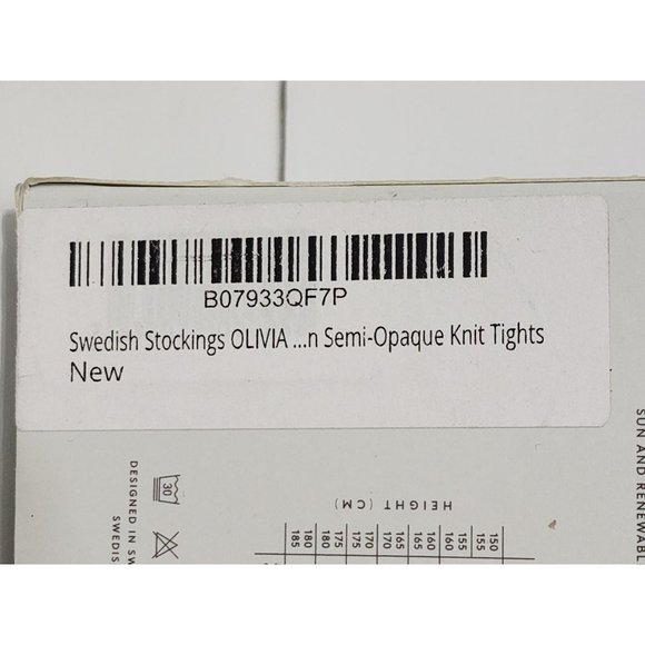 Swedish Stockings Olivia Premium Tights Semi Opaque 60 Denier Navy Extra Large - Picture 8 of 8